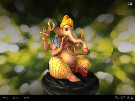 3D Ganesh Live Wallpaper android App screenshot 2